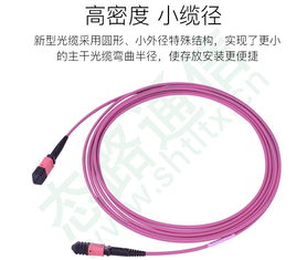 8芯MPO-OM4光纤跳线 数据中心高速互联的核心组件